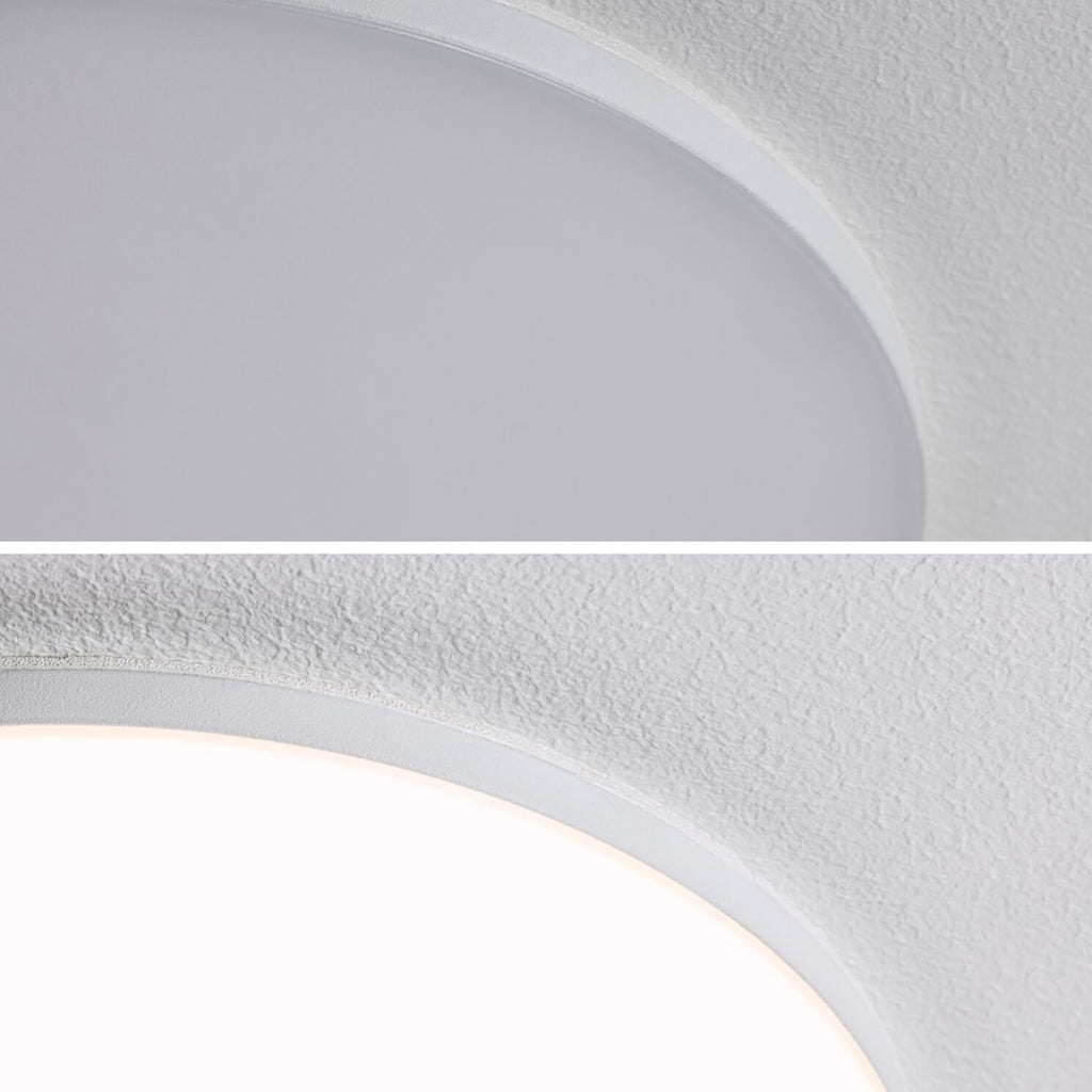 LED innbyggingsspot Veluna Edge rund hvit Ø16 cm IP44 12W justerbare klemmekroker
