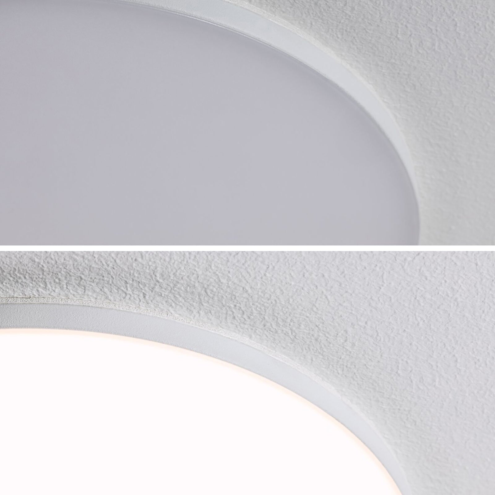LED innbyggingsspot Veluna Edge rund hvit Ø16 cm IP44 12W justerbare klemmekroker