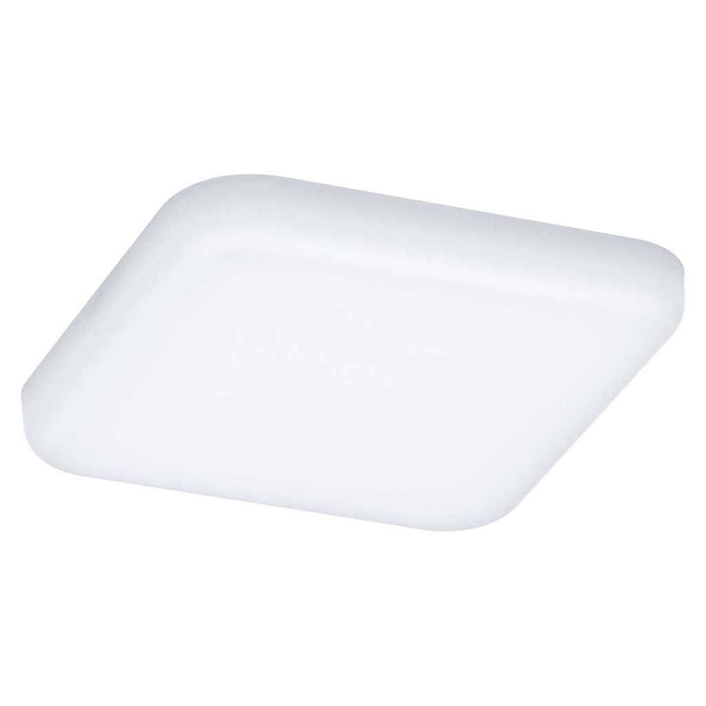 LED innbyggingsspot Veluna kvadratisk hvit 7,5x7,5 cm IP44 bakside