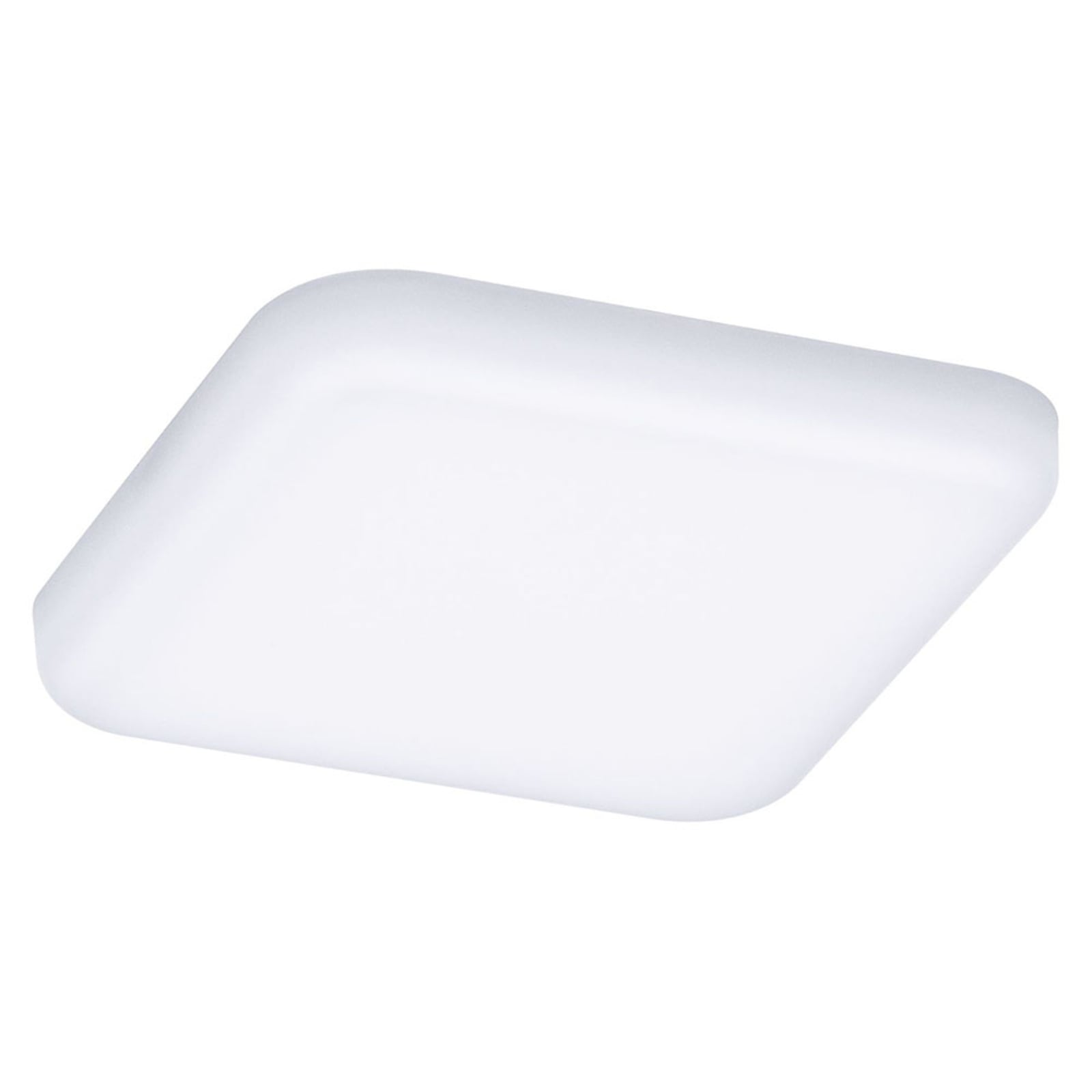 LED innbyggingsspot Veluna kvadratisk hvit 7,5x7,5 cm IP44 bakside