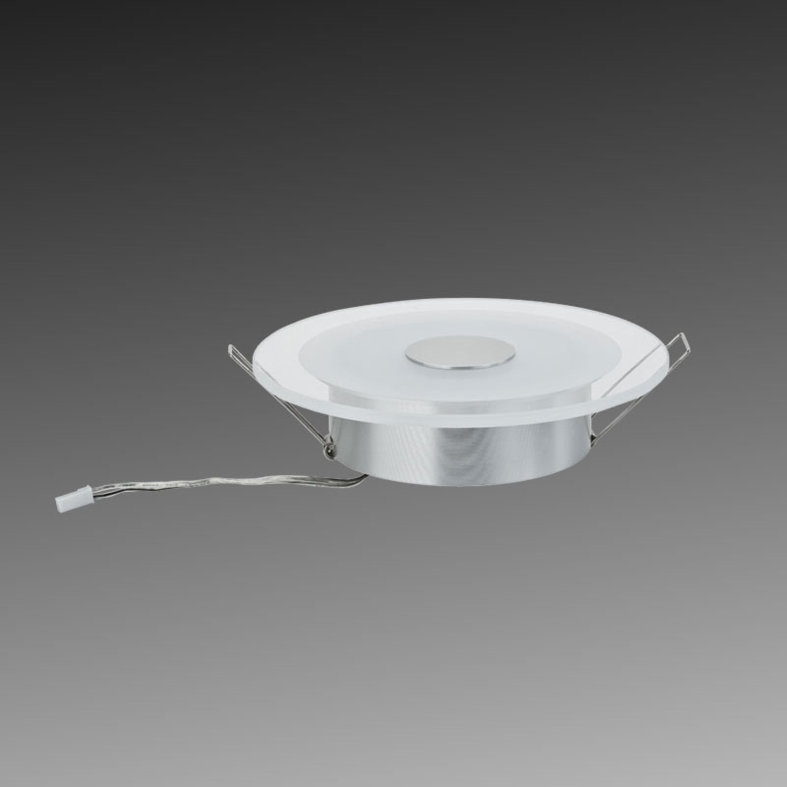 LED innbyggingsspot Whirl matt krom akryl Ø15 cm 6W Paulmann detalj