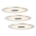 LED innbyggingsspot Whirl matt krom Ø15 cm forfra