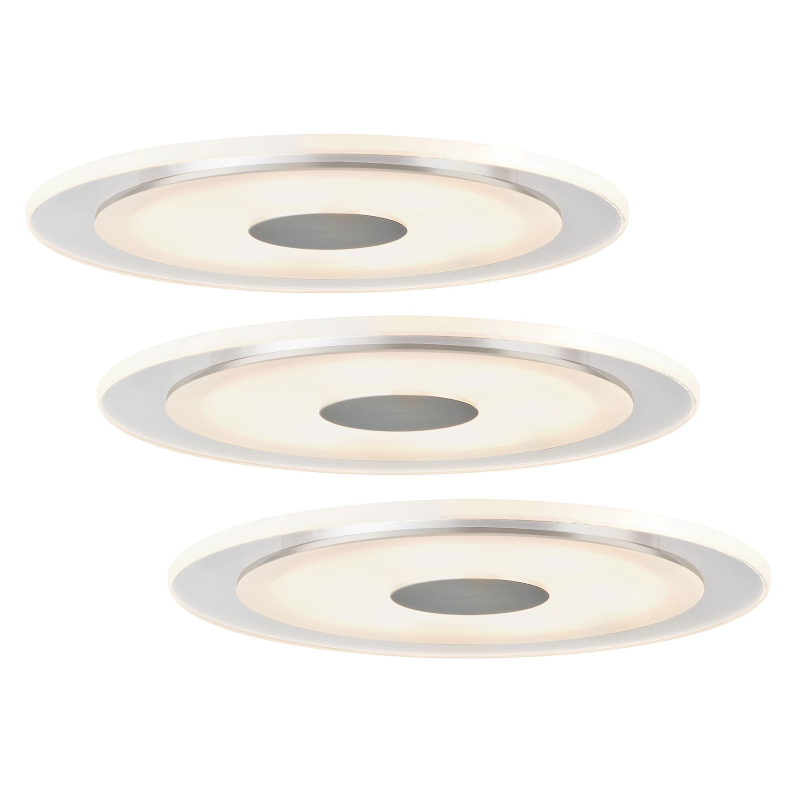 LED innbyggingsspot Whirl matt krom Ø15 cm forfra