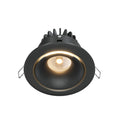 LED innbyggingsspot Yin dimbar svart Ø9,8 cm 12W 3000K forfra