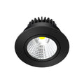 LED innbyggingsspot Zarik dimbar svart foran