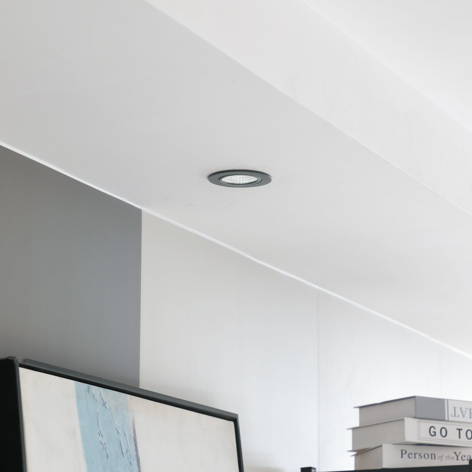 LED innbyggingsspot Zarik dimbar svart detalj