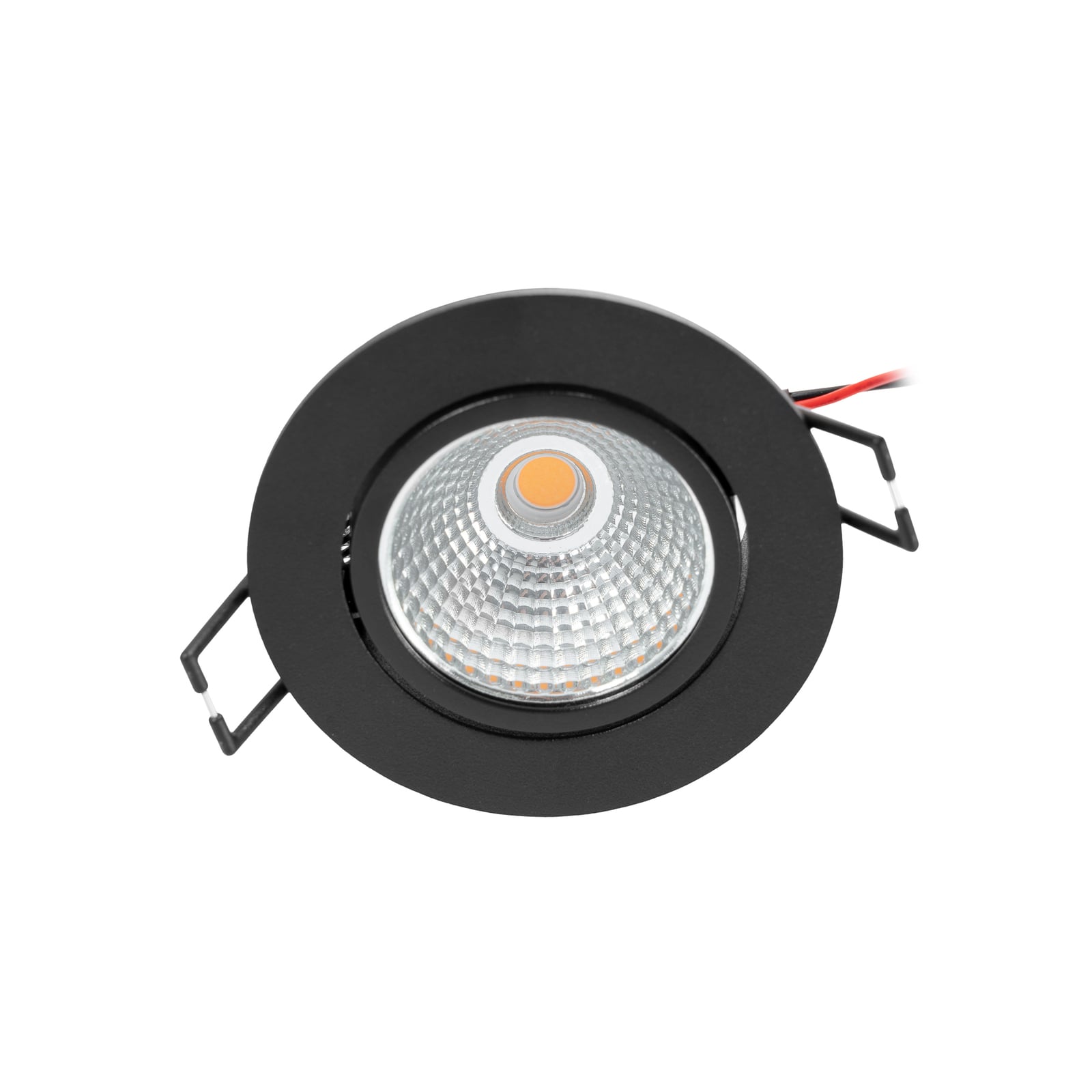 LED innbyggingsspot Zarik dimbar svart installasjon