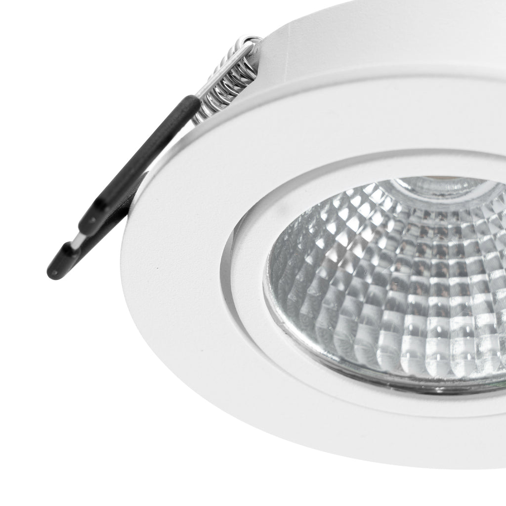 LED innbyggingsspot Zarik hvit matt dimbar Ø8,2 cm 6W 3000K - Arcchio