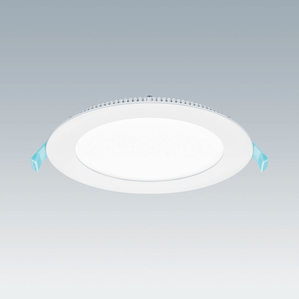 LED innbyggingsspot Zoe Vario CCT Ø22 cm 22W IP44 fra THORN forfra