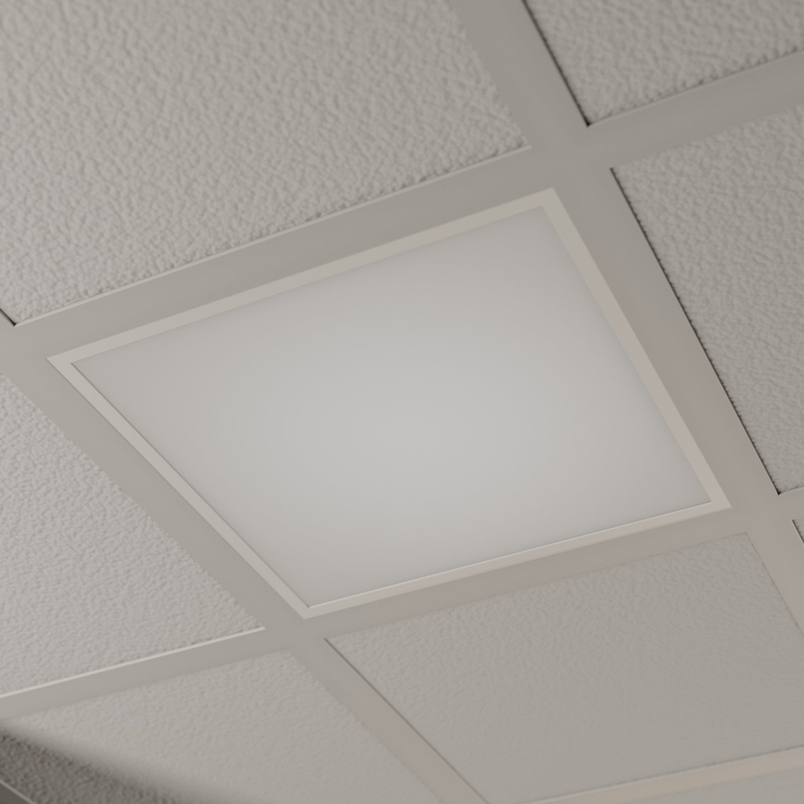 LED innfelt panel Vinas 62x62 cm 31W varmhvit detalj av ramme