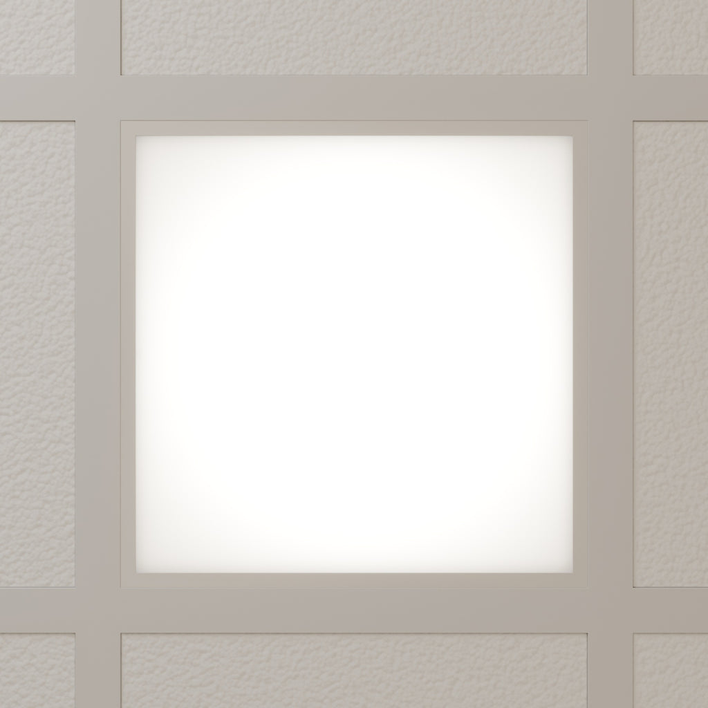 LED innfelt panel Vinas 62x62 cm 31W varmhvit emballasje
