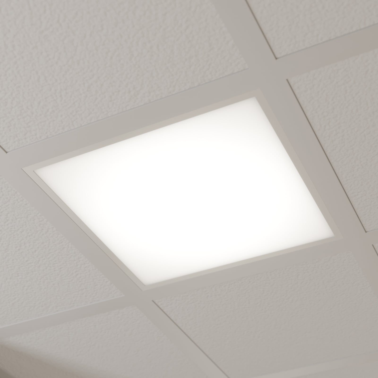 LED innfelt panel Vinas 62x62 cm 31W varmhvit forfra