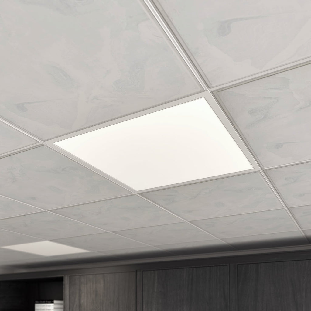 LED innfellingspanel Vinas 62x62 cm CCT dimbar hvit forfra