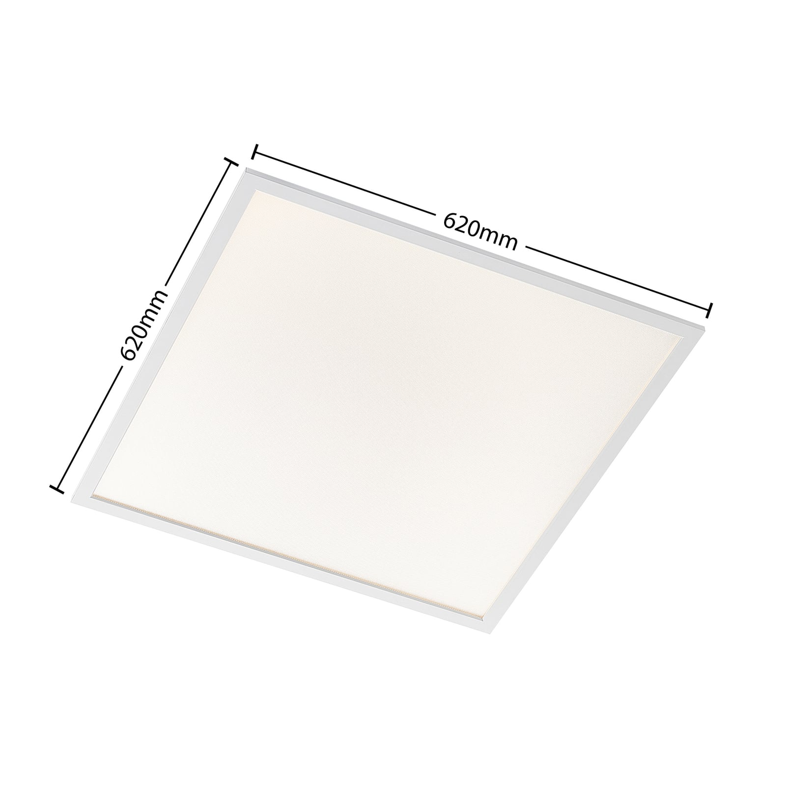 LED innfellingspanel Vinas 62x62 cm CCT dimbar hvit lysdiffuser