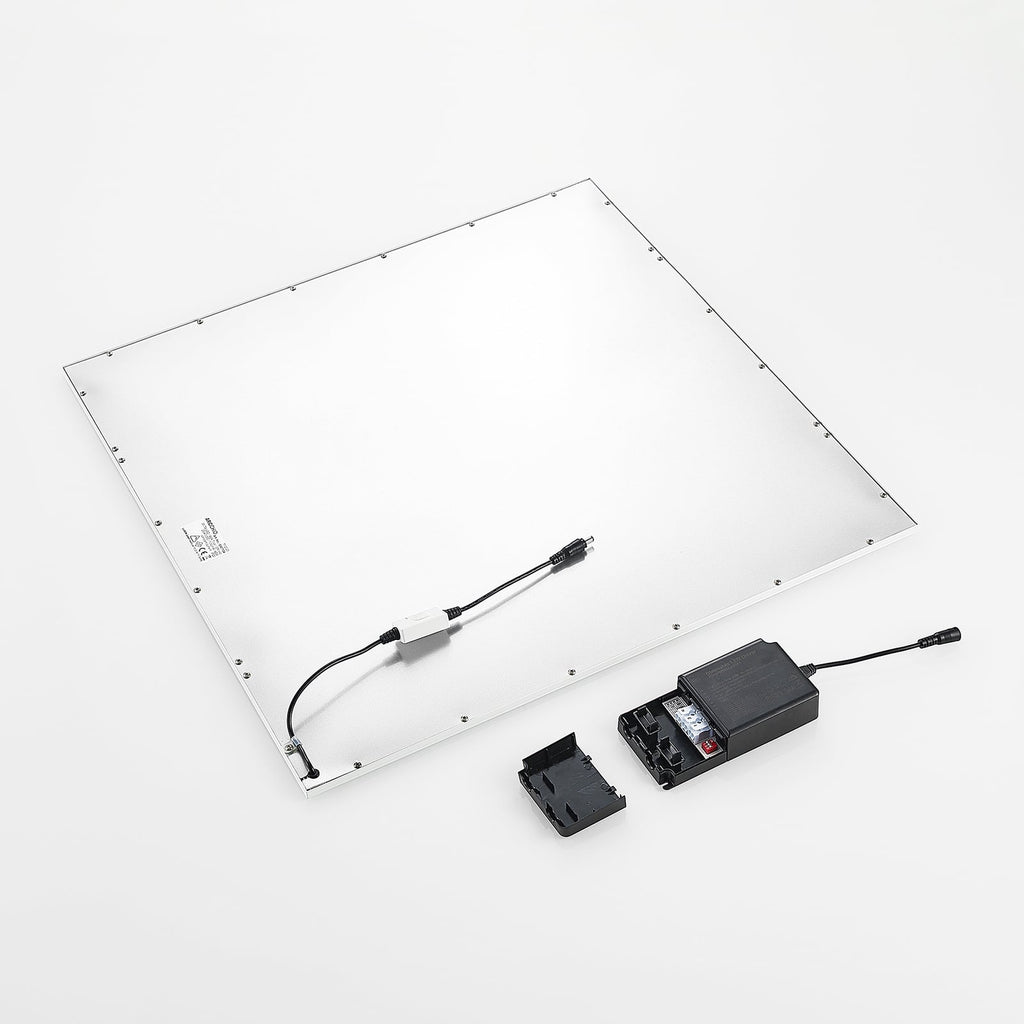 LED innfellingspanel Vinas 62x62 cm CCT dimbar hvit i kontormiljø