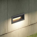 LED innfellingsvegglampe Jaano antrasitt aluminium forfra