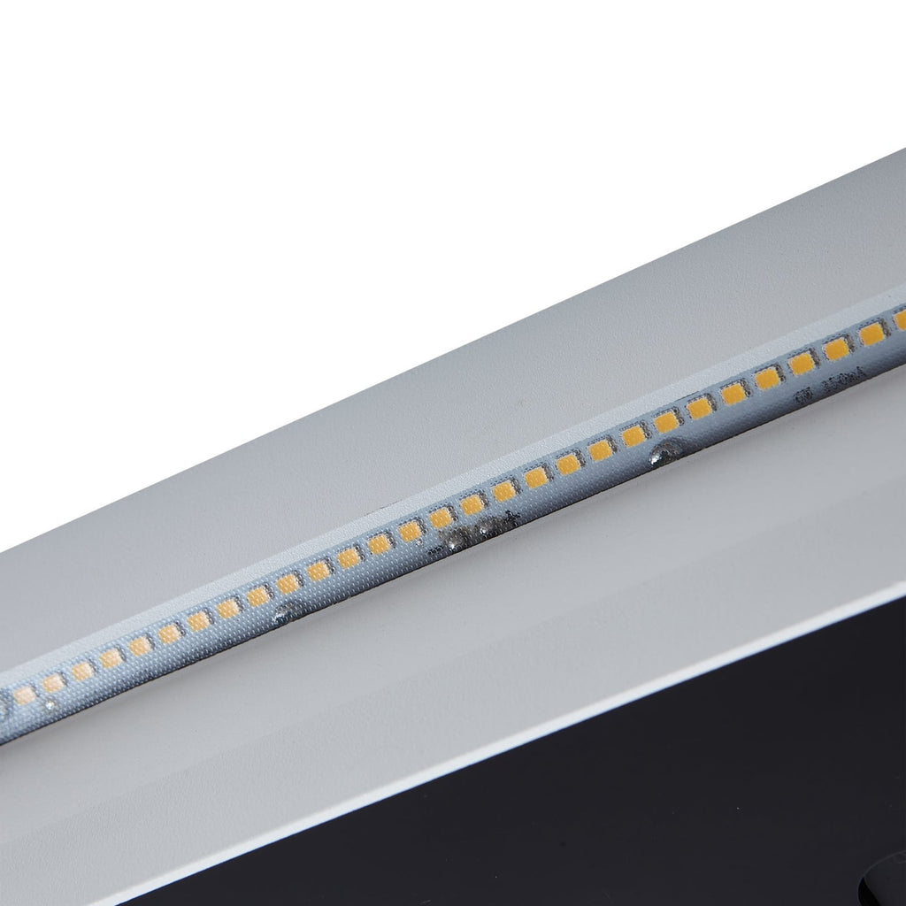 LED innfellingsvegglampe Loya hvit matt aluminium i uteområde