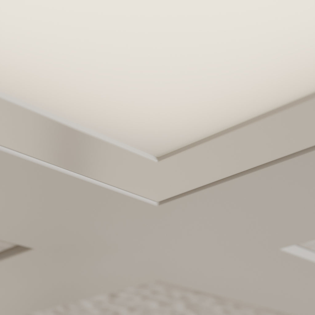 Montert LED-innlegningspanel Vinas hvit 62x62 cm 31W i tak