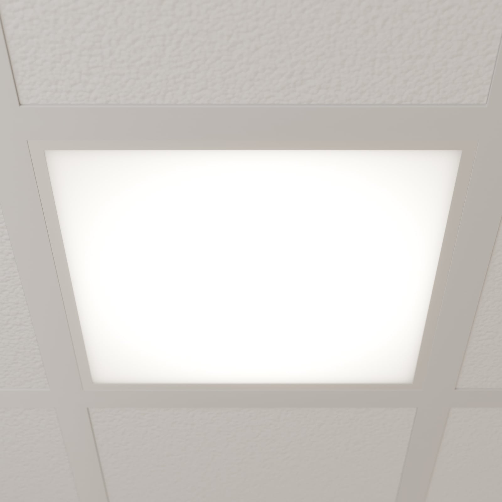 LED-innlegningspanel Vinas hvit 62x62 cm 36W 4000K forfra