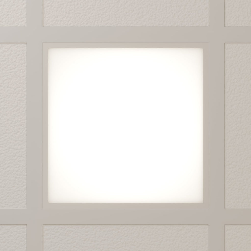 LED-innlegningspanel Vinas hvit 62x62 cm 36W 4000K lysfordeling