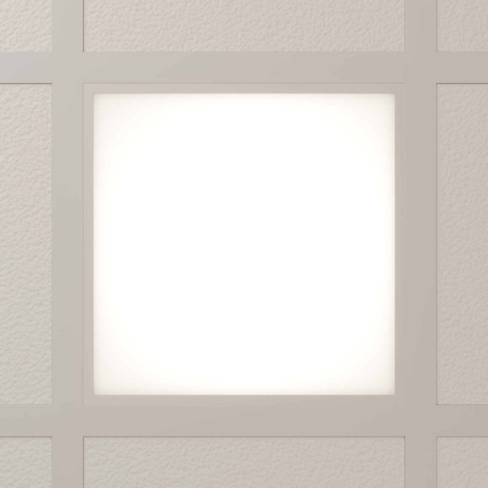 LED-innlegningspanel Vinas hvit 62x62 cm 36W 4000K lysfordeling