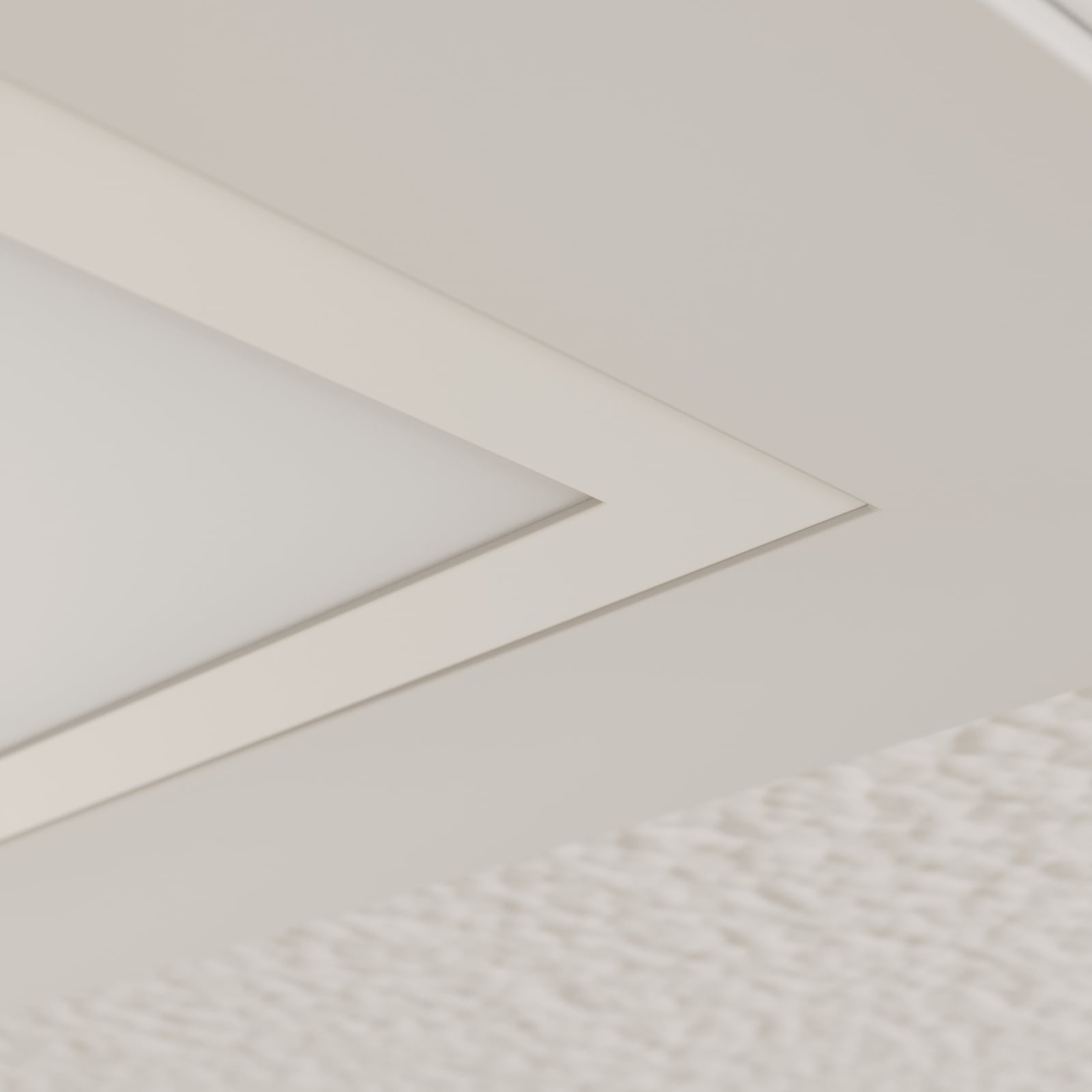 LED-innlegningspanel Vinas hvit 62x62 cm 36W 4000K montert i tak