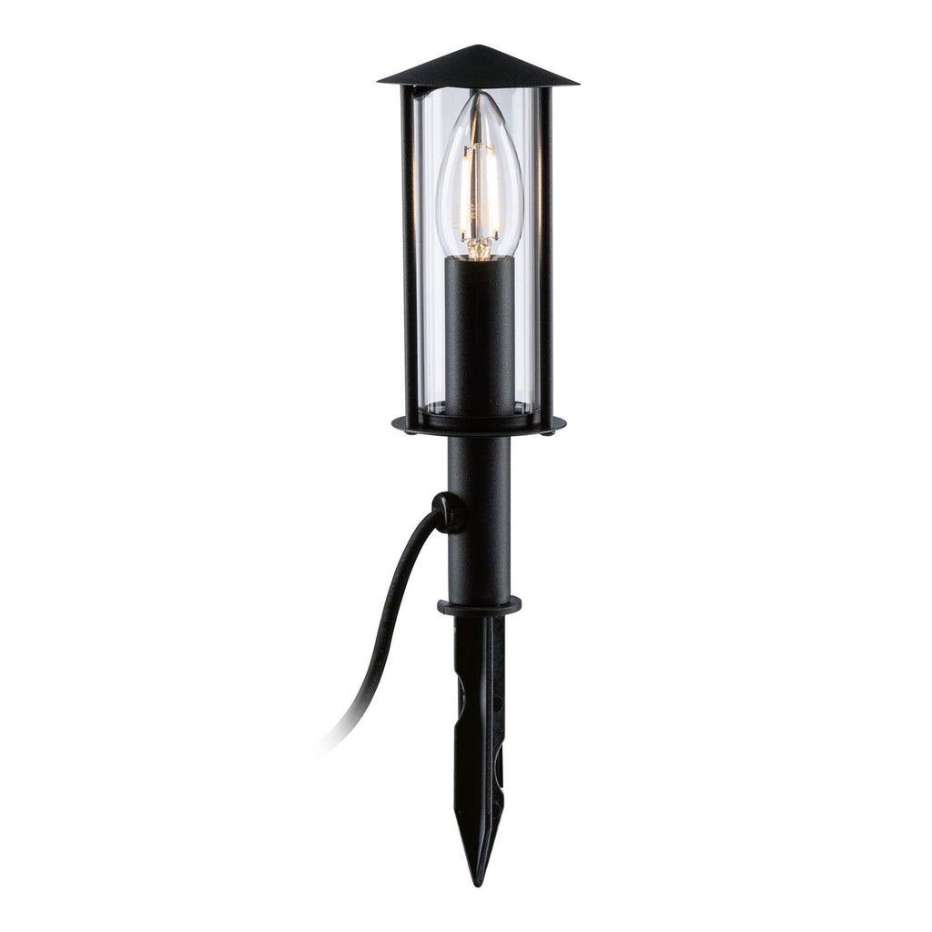 LED jordspydlampe Classic Lantern dimbar E14 IP44 Paulmann forfra