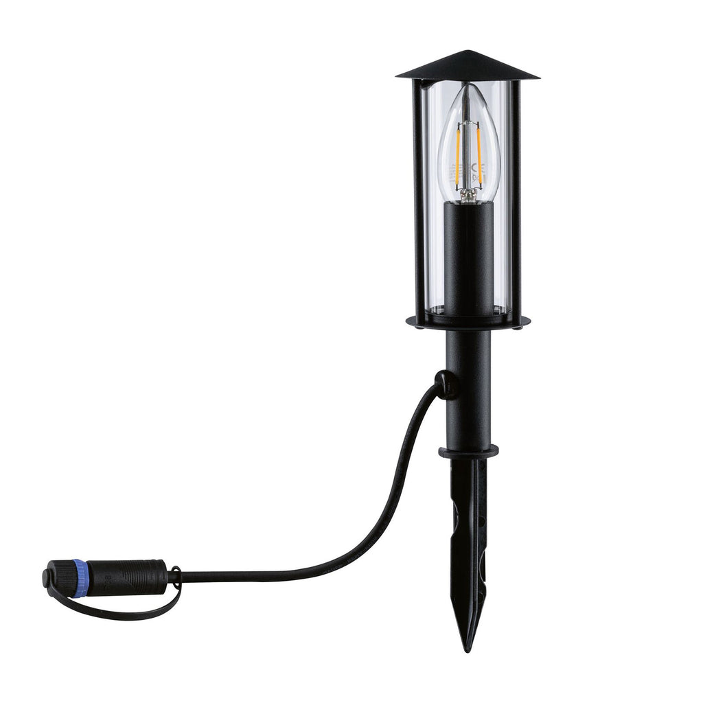 LED jordspydlampe Classic Lantern dimbar E14 IP44 Paulmann bakside
