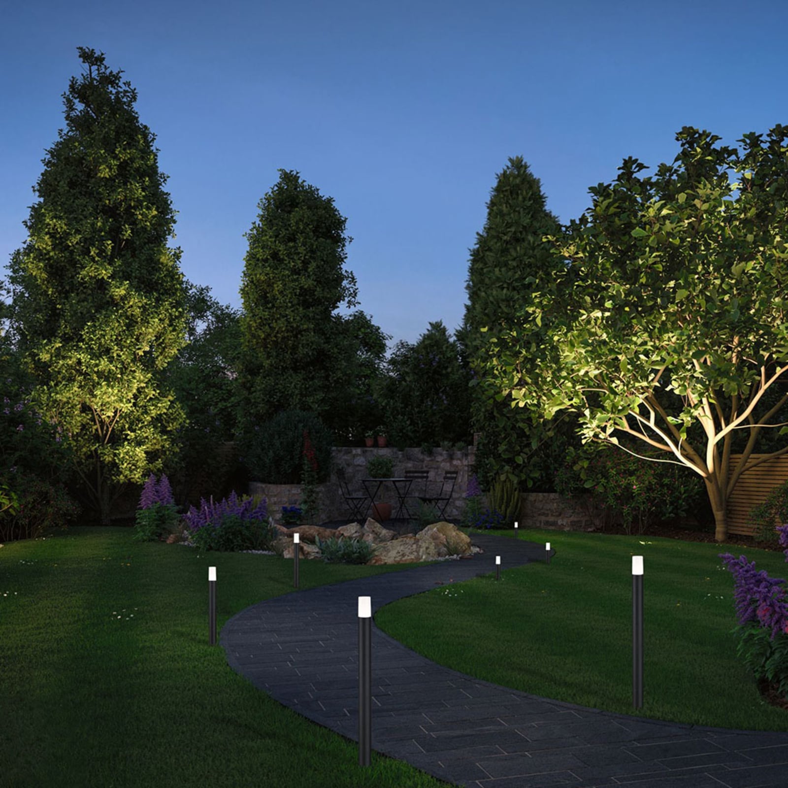LED jordspydlampe Flarea dimbar 3,6W IP65 ZigBee detalj