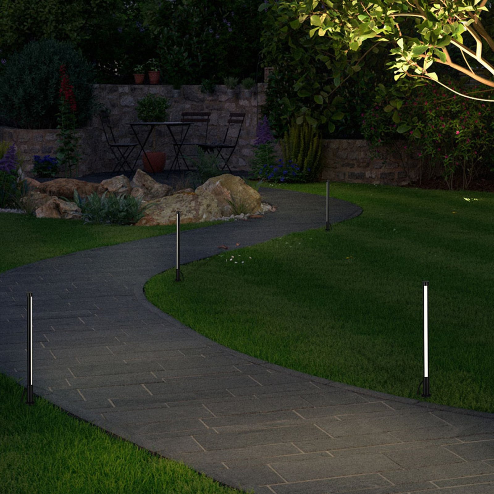 LED jordspydlampe Lightstick dimbar 5,5W IP44 ZigBee Paulmann bakside