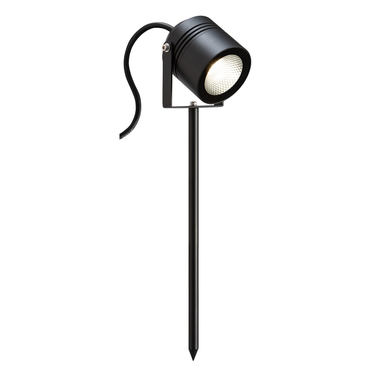 LED jordspydspot 5014 grafitt aluminium front