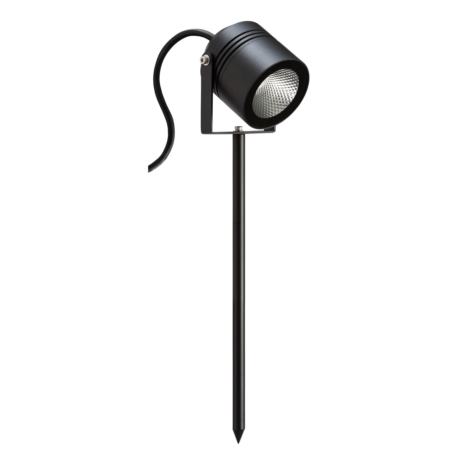 LED jordspydspot 5014 grafitt aluminium nærbilde