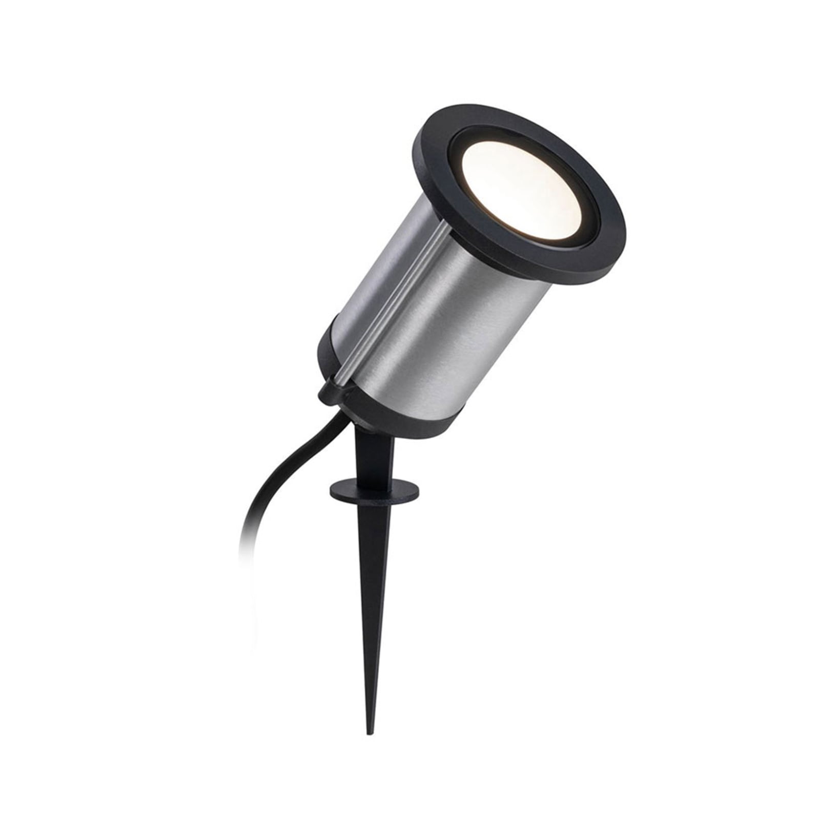 LED jordspydspot Classic metall antrasitt forfra