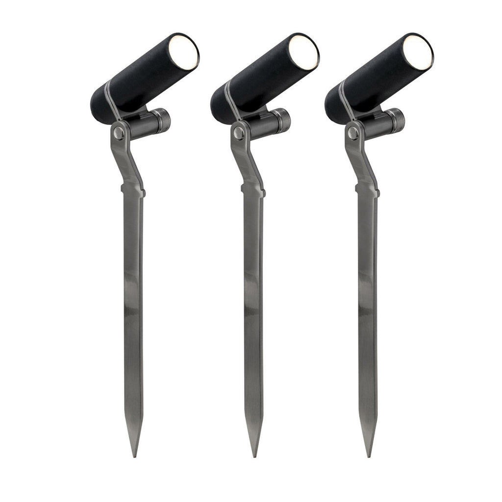 Bakside av LED jordspydspot Plug & Shine Plantini 3-pk utvidelsessett
