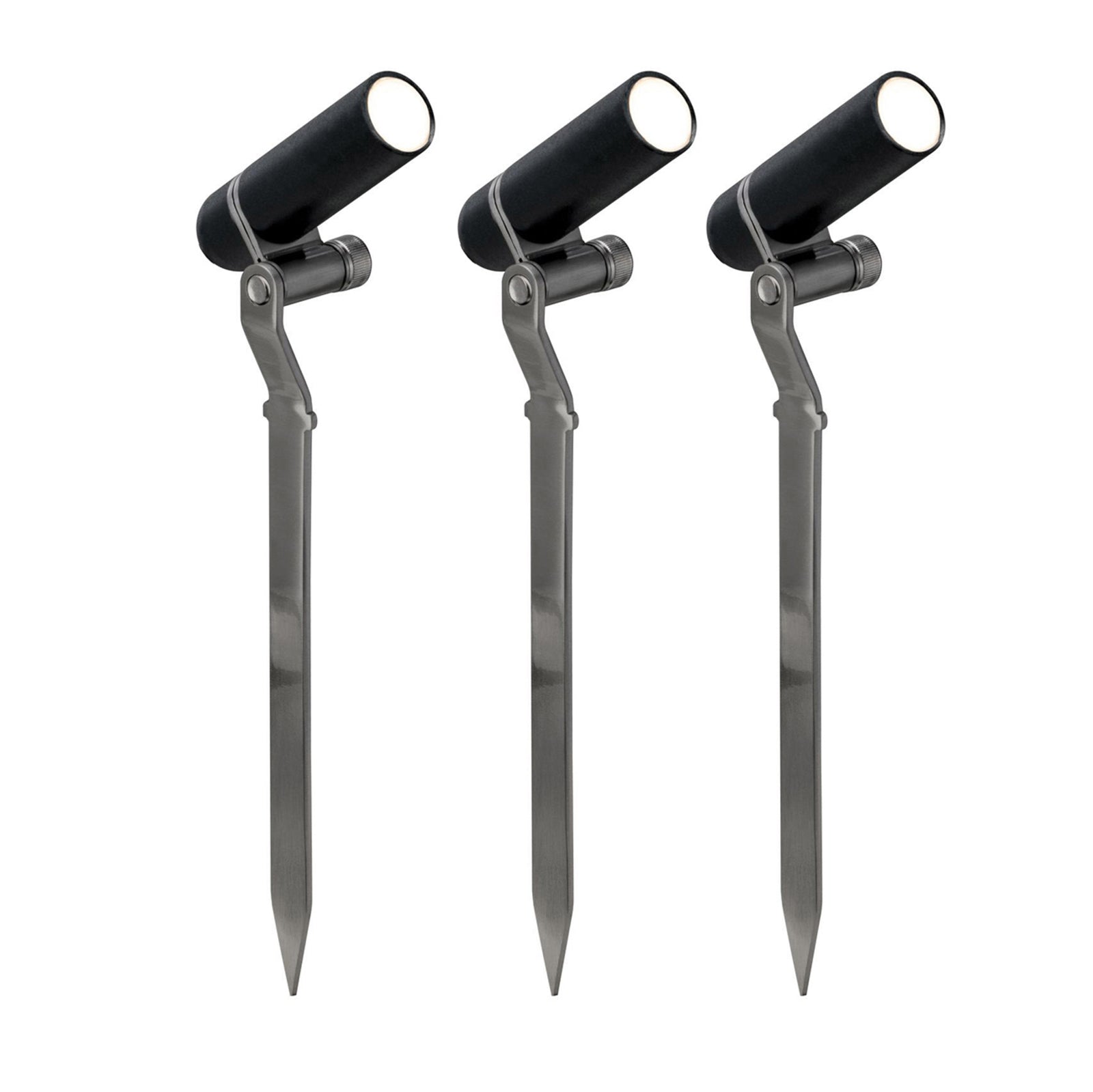 Bakside av LED jordspydspot Plug & Shine Plantini 3-pk utvidelsessett