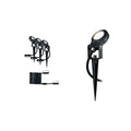 LED jordspydspot Plug & Shine Sting 3-pk utvidelsessett dimbar IP67 forfra