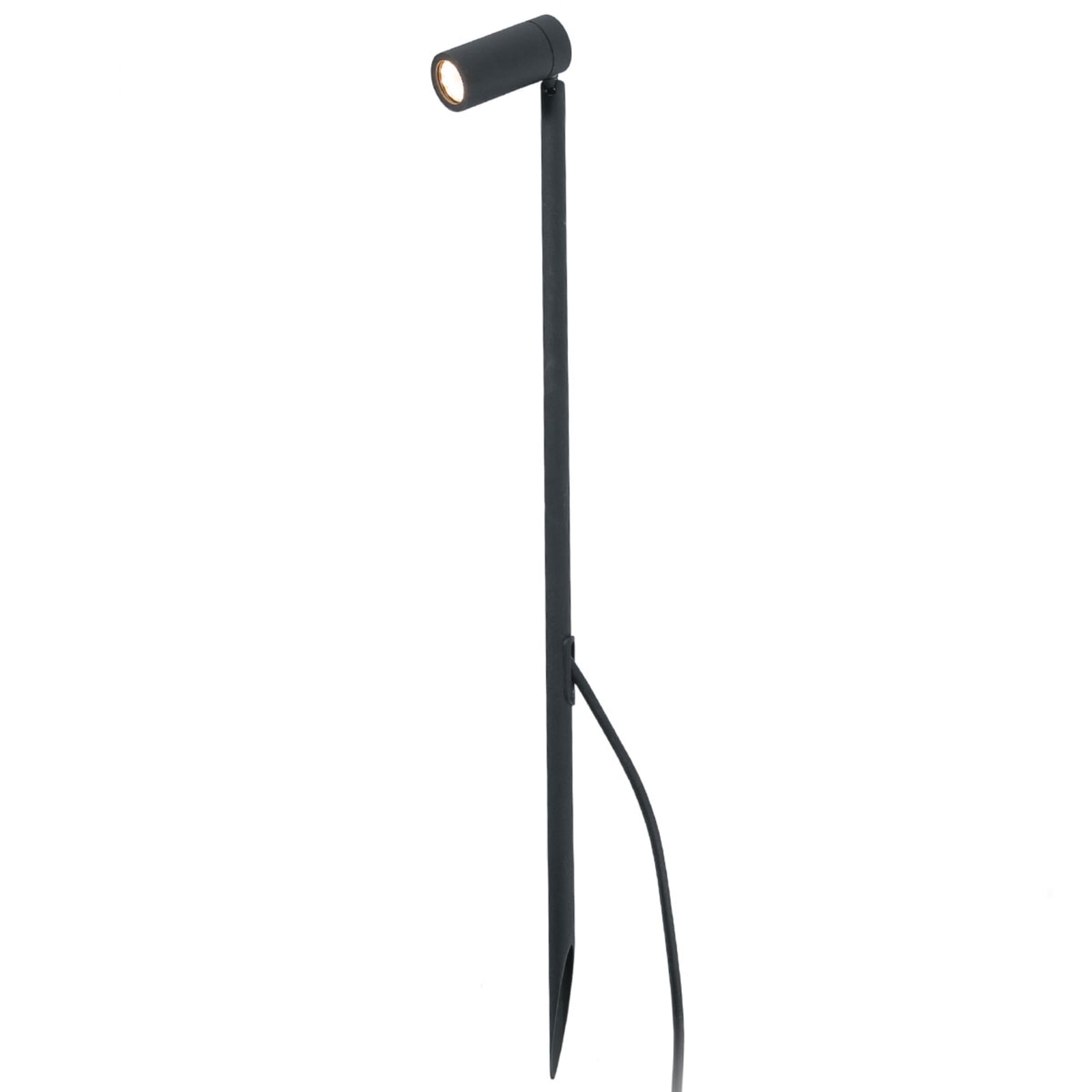 LED jordspydspot Seth-60 svart forfra