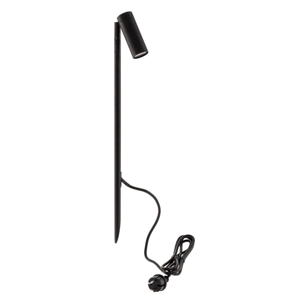 LED jordspydspot Seth-60 svart montert i hage