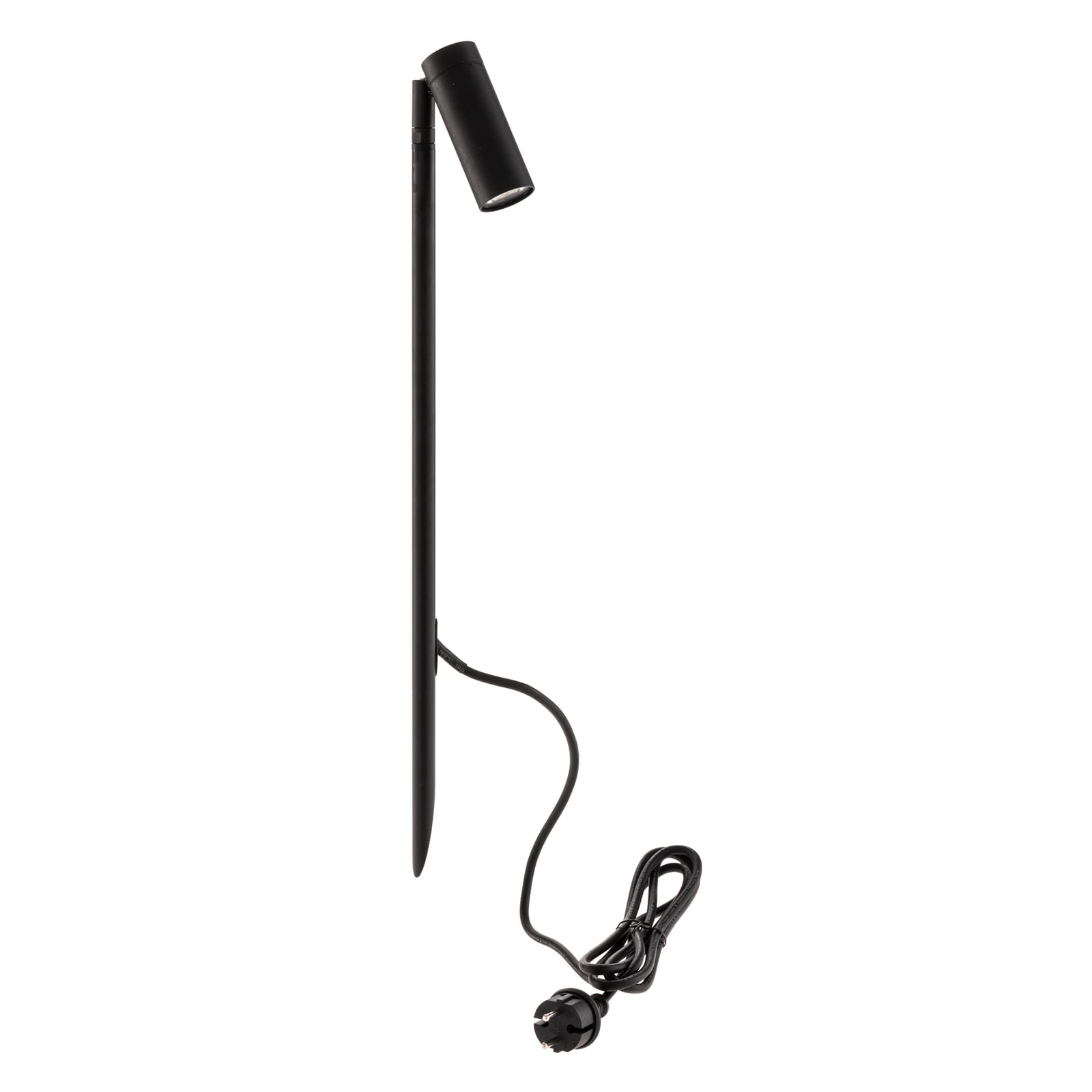LED jordspydspot Seth-60 svart montert i hage