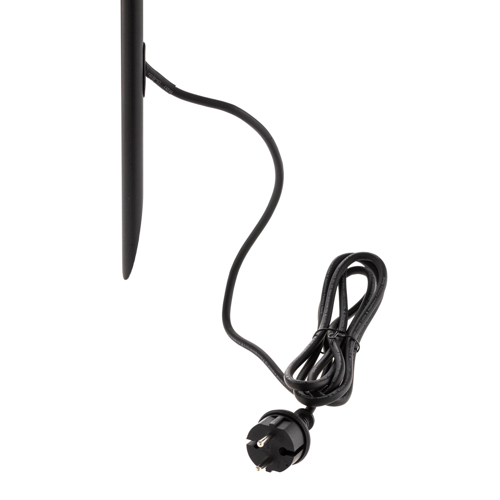 LED jordspydspot Seth-60 svart sideprofil