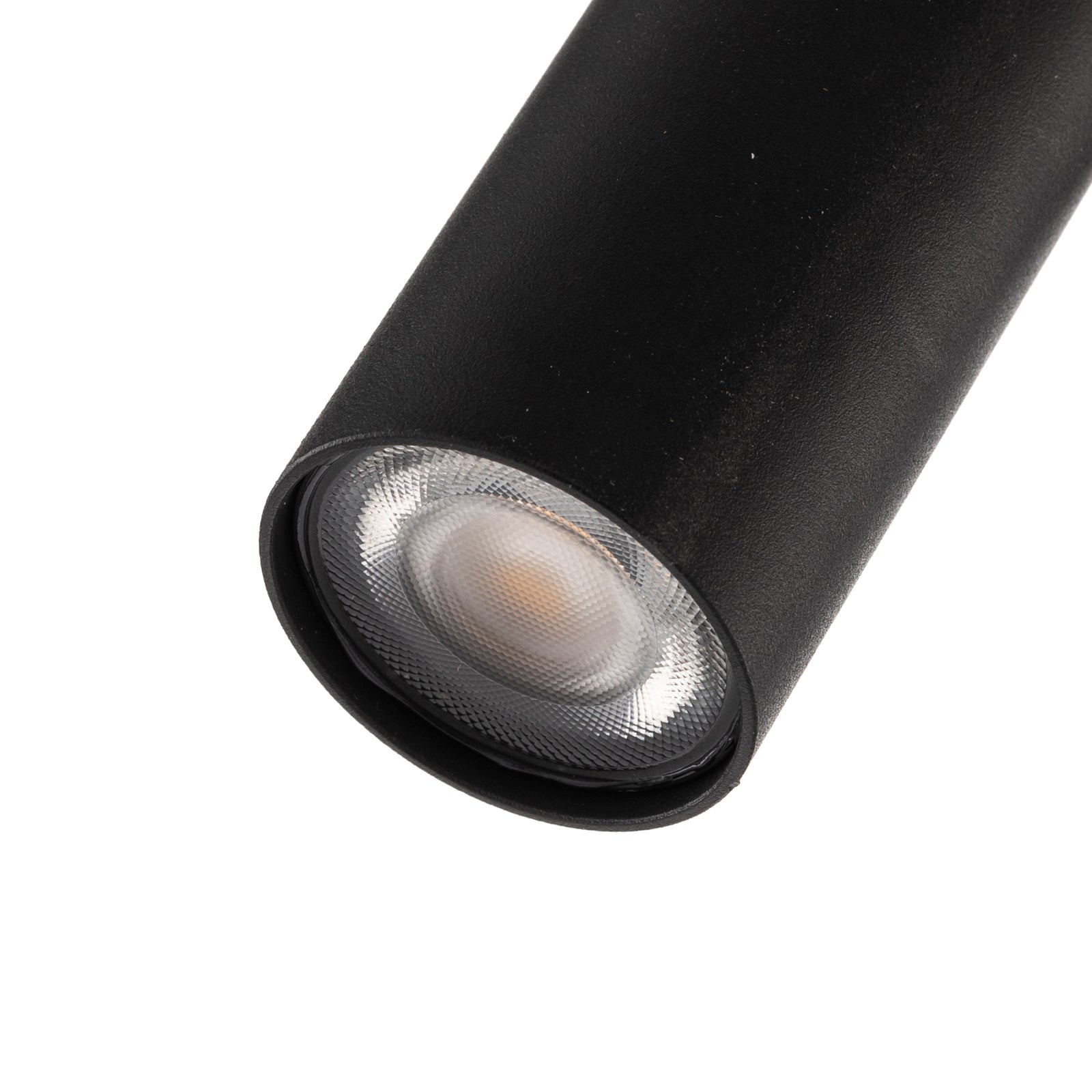 LED jordspydspot Seth-60 svart med varm hvit belysning