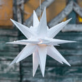 LED-julestjerne 18 takker Ø25 cm IP44 utendørs forfra