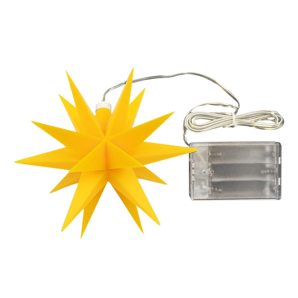 LED-julestjerne 18 takker Ø12 cm batteridrevet - STERNTALER