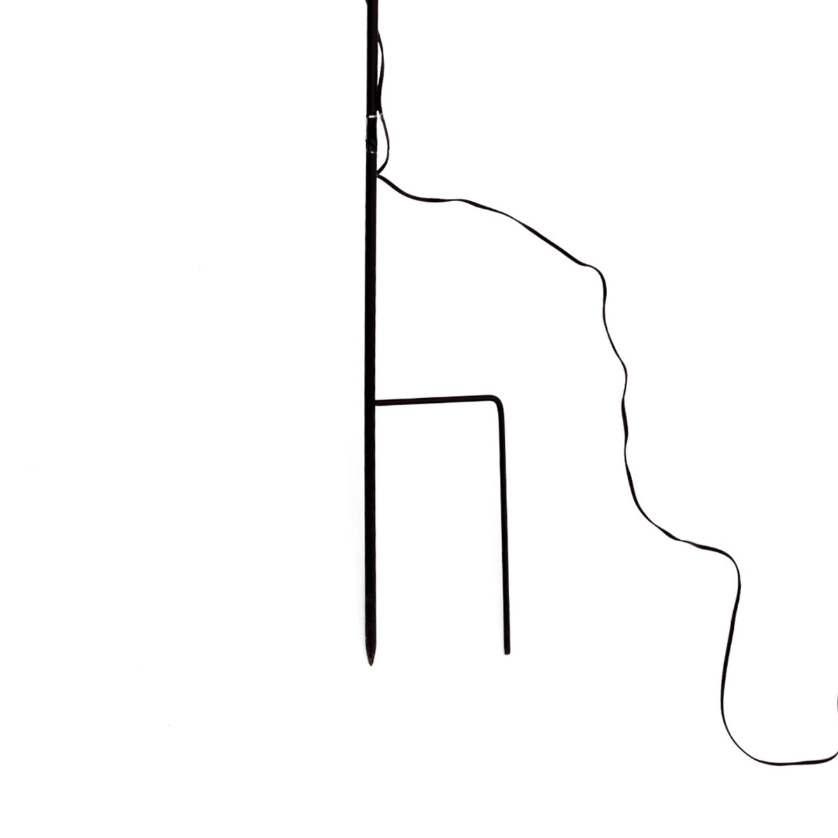 LED-julestjerne med jordspyd Ø55 cm IP44 STERNTALER montert i hagen