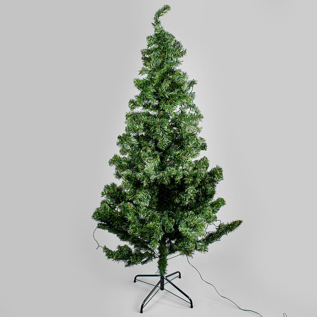 LED-juletre 210 cm 260 LED varmhvit IP44 utendørs montert utendørs