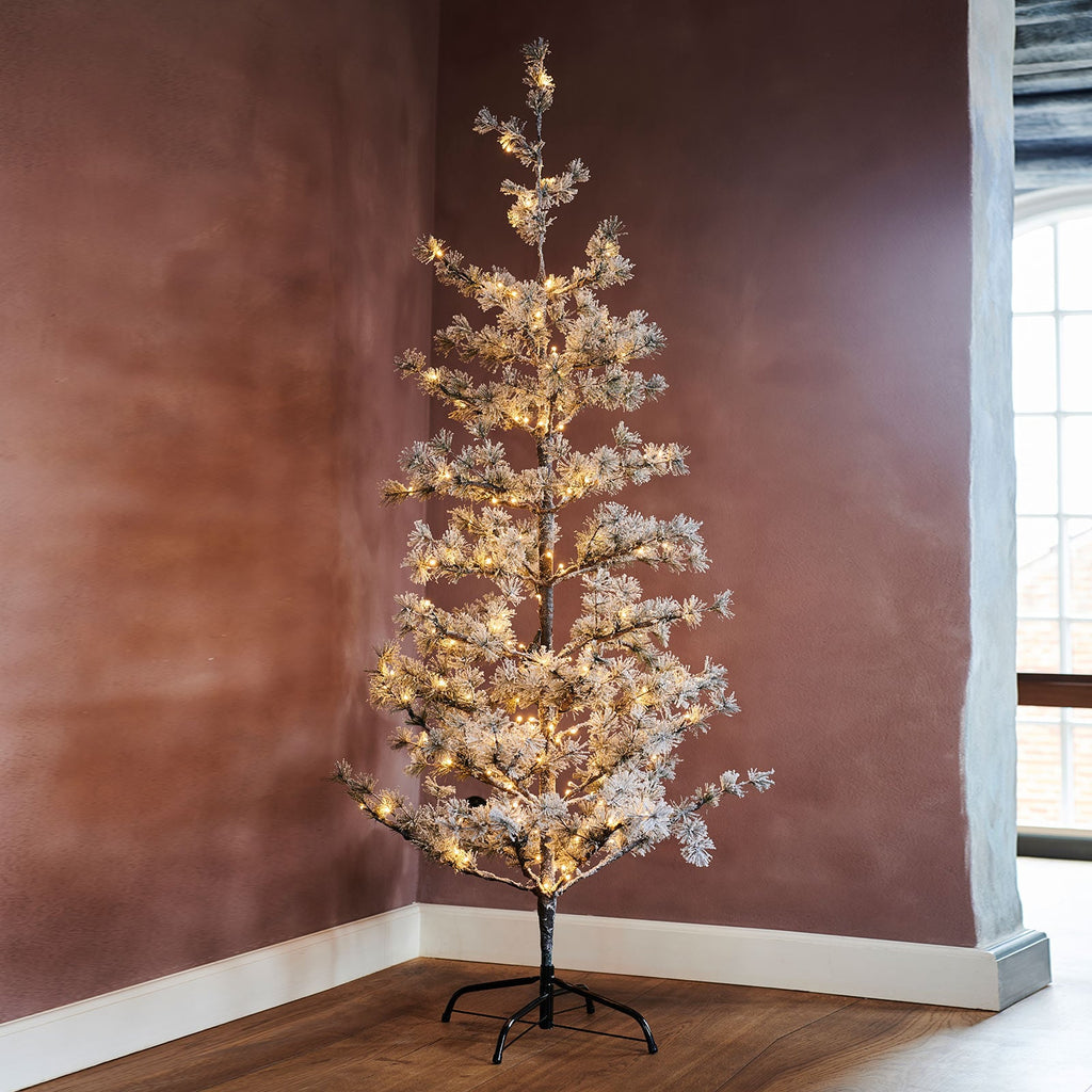 LED-juletre Alfi innendørs 180 cm 150 LED varmhvit forfra