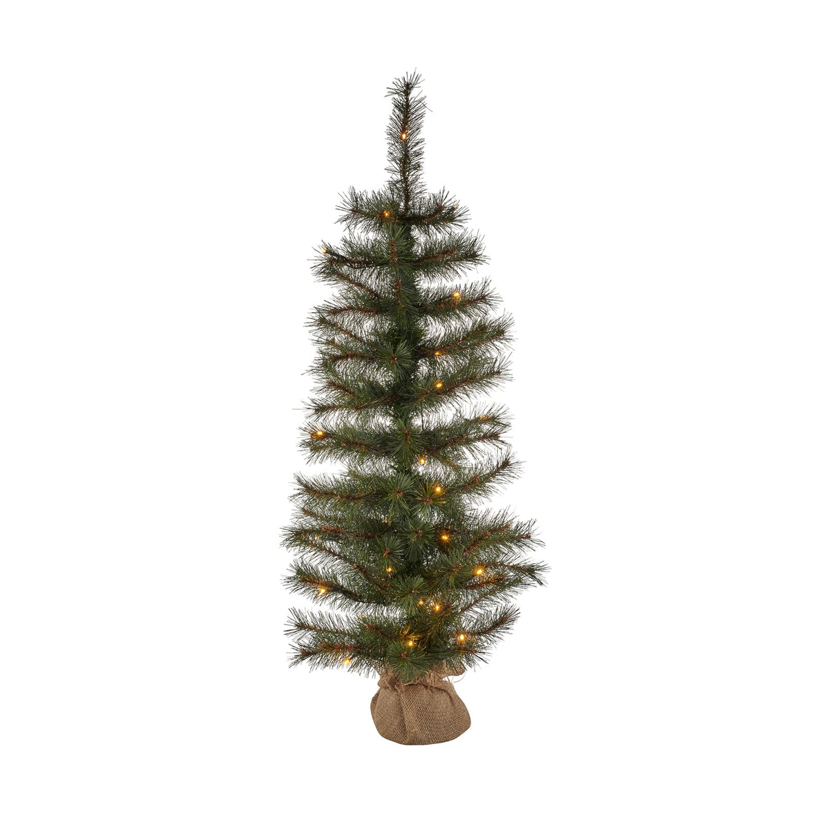 LED-juletre Alvin 90 cm 40 LED batteridrevet IP44 bakside
