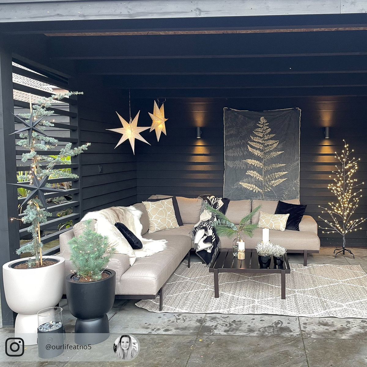 LED-juletre Isaac snødekt 160 cm 228 LED IP44 utendørs detalj nærbilde