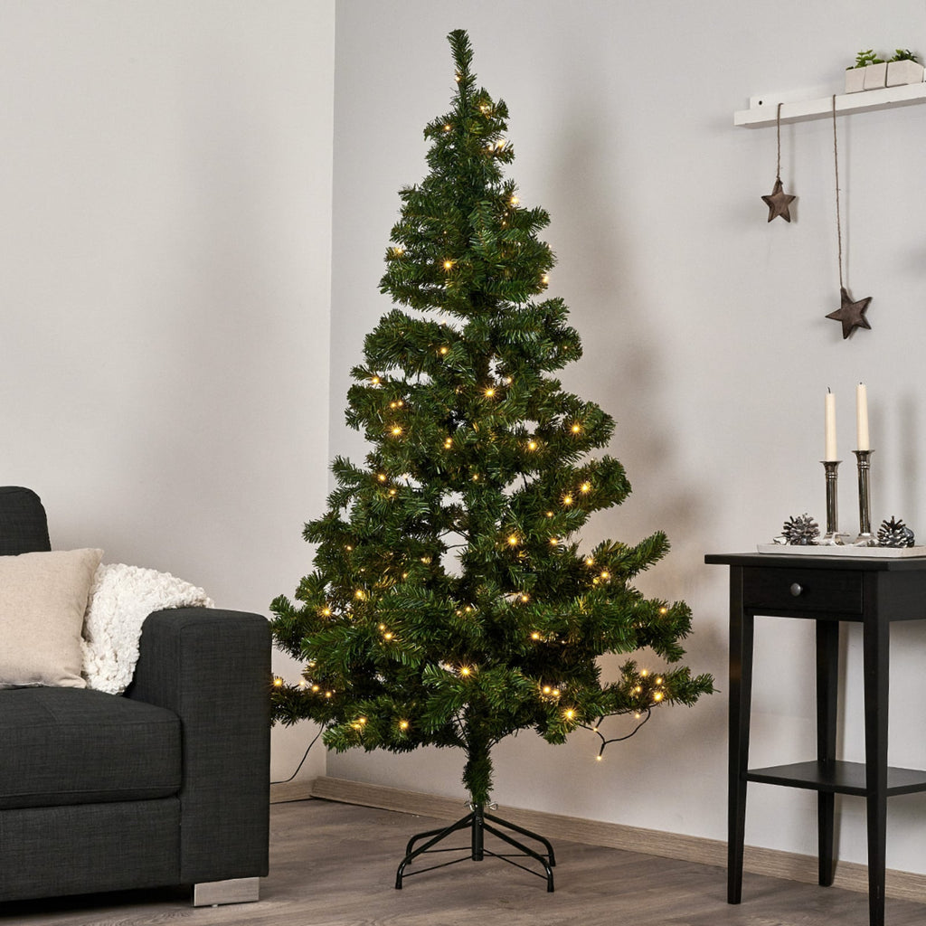LED-juletre Ottawa utendørs 150 cm 110 LED IP44 forfra