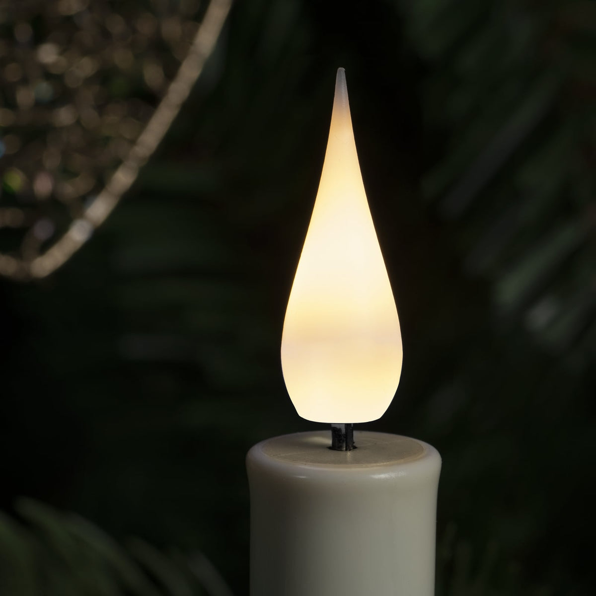 LED-juletrelys trådløse hvit 3D 12-pakning dimbar - Konstsmide detalj